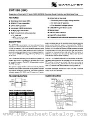 CAT1163PI-28TE13 datasheet pdf Catalyst Semiconductor