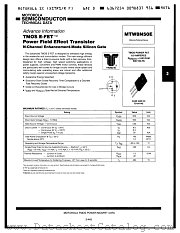 MTW8N50E datasheet pdf Motorola