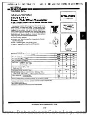 MTW4N80E datasheet pdf Motorola