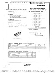 M54513P datasheet pdf Mitsubishi Electric Corporation