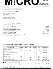 MU356 datasheet pdf Micro Electronics