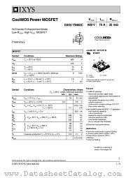 IXKN75N60C datasheet pdf IXYS Corporation