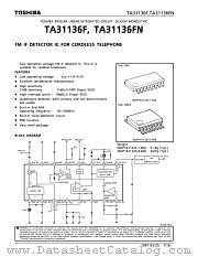 TA31136F datasheet pdf TOSHIBA