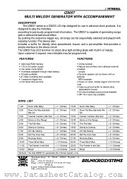 IZ8057 datasheet pdf INTEGRAL