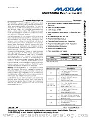 MAX5069AEVKIT datasheet pdf MAXIM - Dallas Semiconductor