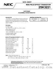 2SK3221 datasheet pdf NEC