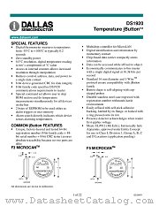 DS1920-F5 datasheet pdf MAXIM - Dallas Semiconductor