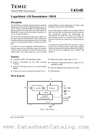 U4314B-AFP datasheet pdf TEMIC