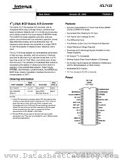 ICL7135CPI datasheet pdf Intersil