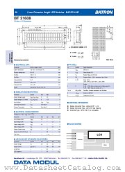 BT21608 datasheet pdf DATA MODUL