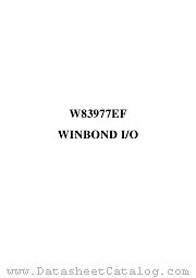 W83977EF-PW datasheet pdf Winbond Electronics