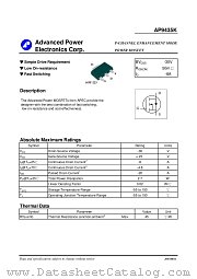 AP9435K datasheet pdf Advanced Power Technology