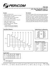 PI3L100L datasheet pdf Pericom Technology