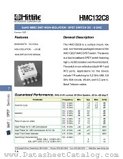 HMC132C8 datasheet pdf Hittite Microwave Corporation