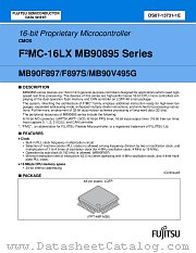 MB90F897PMT datasheet pdf Fujitsu Microelectronics