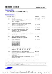 K9F1208D0A-P datasheet pdf Samsung Electronic