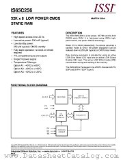 IS65C256 datasheet pdf Integrated Silicon Solution Inc