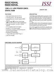 IS62C1024AL-35TLI datasheet pdf Integrated Silicon Solution Inc