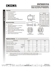 2N7002VA-7 datasheet pdf Diodes
