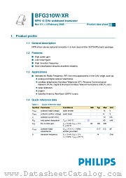 BFG310W datasheet pdf Philips