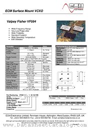 VF594S5046.72M datasheet pdf ECM Electronics