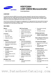 KS57C2504 datasheet pdf Samsung Electronic