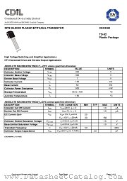 CSC2482 datasheet pdf Continental Device India Limited