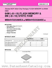 MB84VD23280EA-90-PBS datasheet pdf Fujitsu Microelectronics