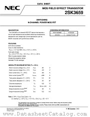 2SK3659 datasheet pdf NEC