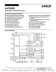 AM79489-6JC datasheet pdf Advanced Micro Devices