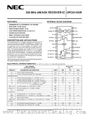 UPC8116GR datasheet pdf NEC