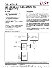 IS61LV12824-10BI datasheet pdf Integrated Silicon Solution Inc