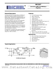 MIC2207YML datasheet pdf Micrel Semiconductor