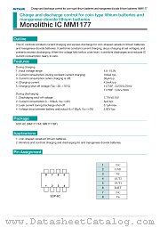 MM1177B datasheet pdf Mitsumi Electric