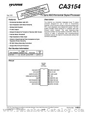 CA3154E datasheet pdf Intersil
