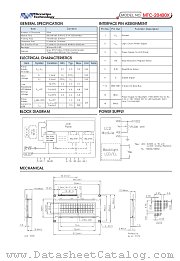 MTC-20400X datasheet pdf Microtips Technology