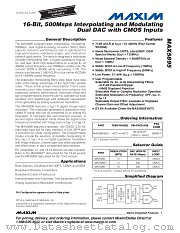 MAX5895EGK datasheet pdf MAXIM - Dallas Semiconductor