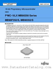 MB90F352 datasheet pdf Fujitsu Microelectronics