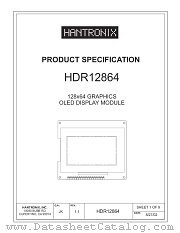 HDR12864 datasheet pdf HANTRONIX
