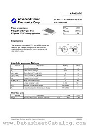 AP9928EO datasheet pdf Advanced Power Electronics Corp.