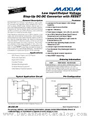 MAX1947ETA25 datasheet pdf MAXIM - Dallas Semiconductor