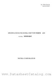 NFSW036T datasheet pdf NICHIA CORPORATION