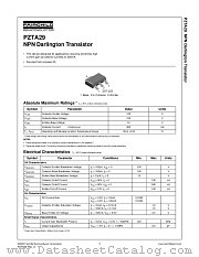 PZTA29 datasheet pdf Fairchild Semiconductor