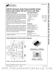 LM4702T datasheet pdf National Semiconductor