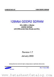 K4N26323AE datasheet pdf Samsung Electronic