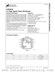 LMH6570MA datasheet pdf National Semiconductor
