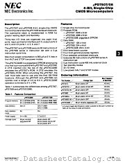 UPD7507GC-00 datasheet pdf NEC