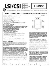 LS7366 datasheet pdf LSI Computer Systems