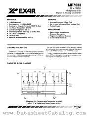 MP7533CD datasheet pdf Exar