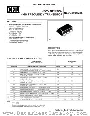 NESG2101M16-T3 datasheet pdf NEC
